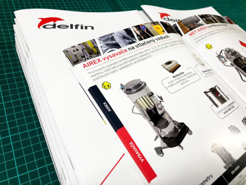 Delfin Katalog 2021 CZE průmyslové vysavače ve formátu A4 60 stran